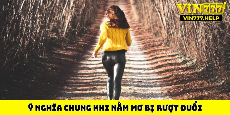 Ý nghĩa chung khi nằm mơ bị rượt đuổi